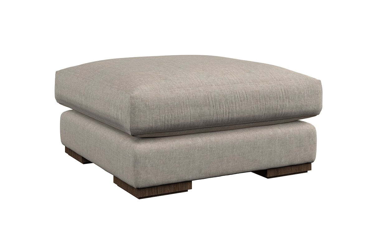 Guddu Medium Footstool - Brera Linen Natural - Image 5