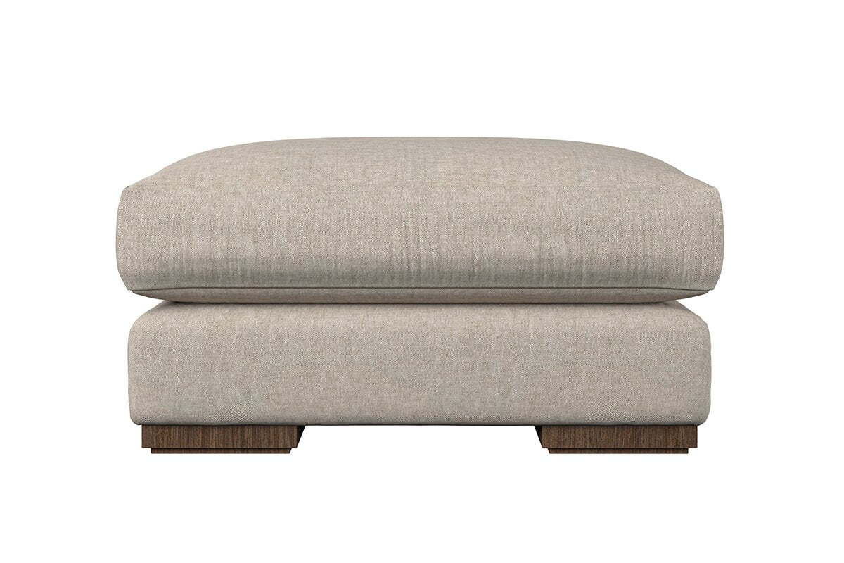 Guddu Medium Footstool - Brera Linen Sage - Image 4