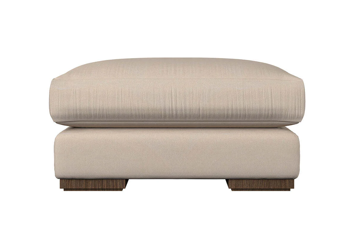 Guddu Medium Footstool - Recycled Cotton Navy - Image 4