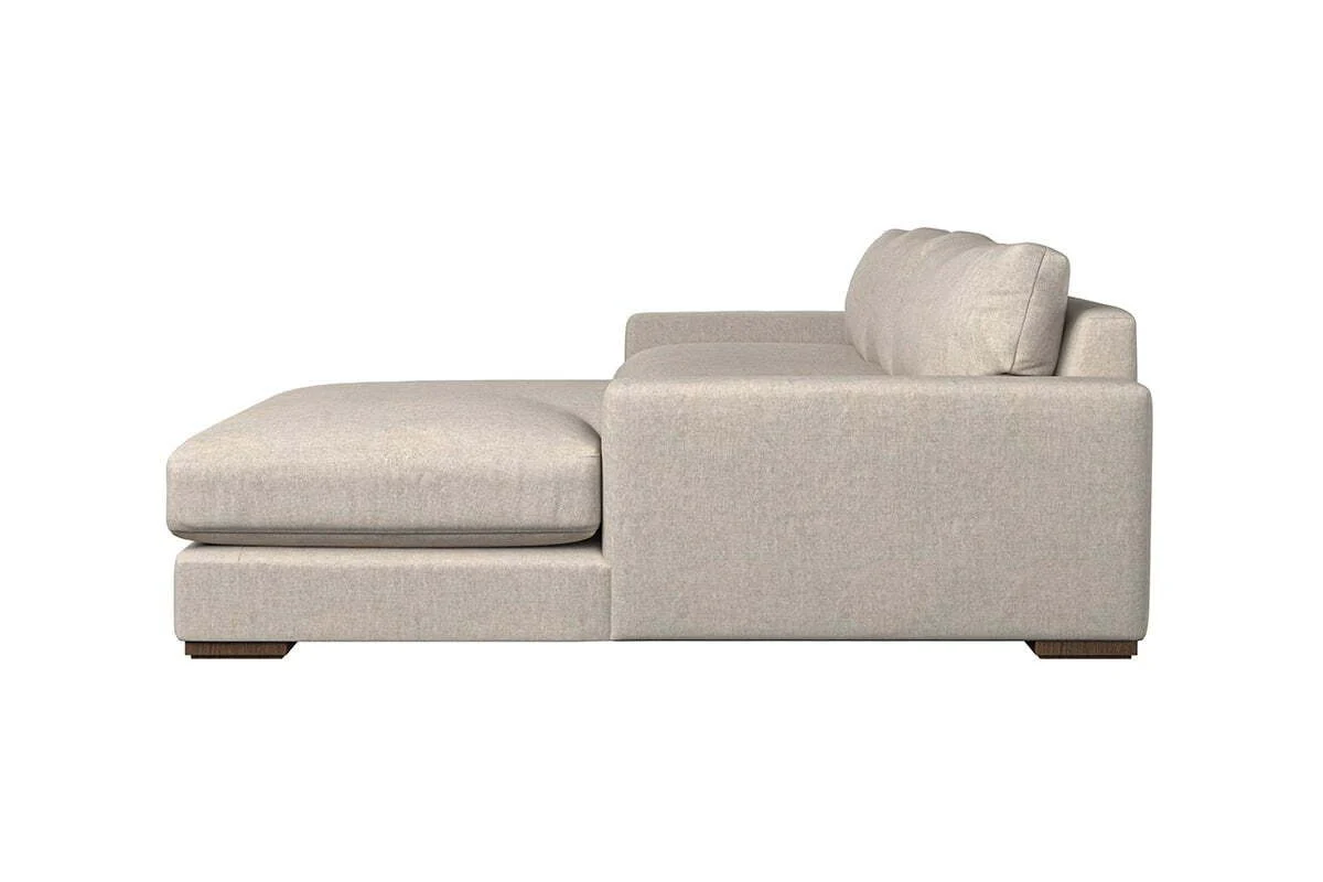 Guddu Medium Right Hand Chaise Sofa - Brera Linen Granite - Image 4