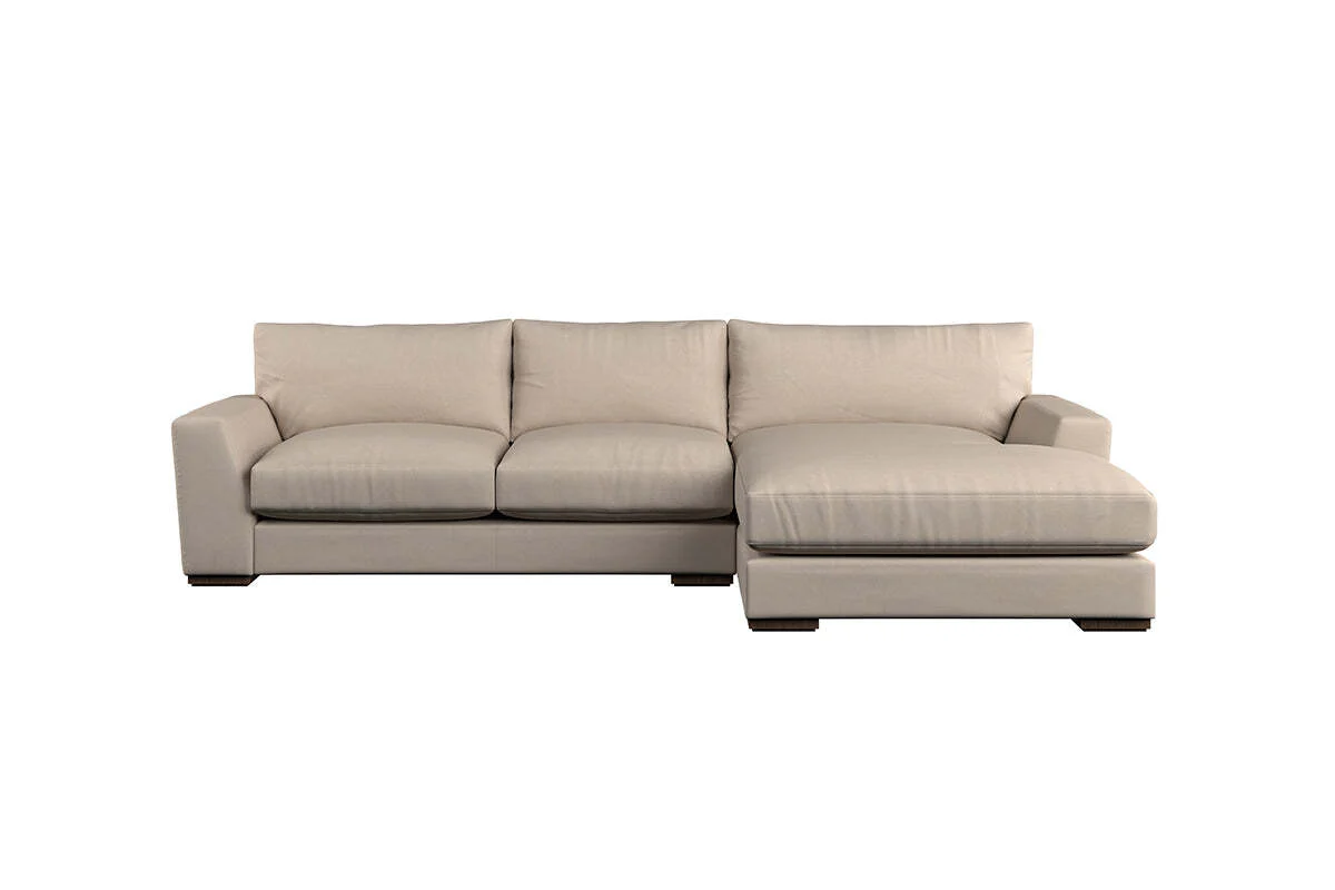 Guddu Medium Right Hand Chaise Sofa - Recycled Cotton Natural - Image 3