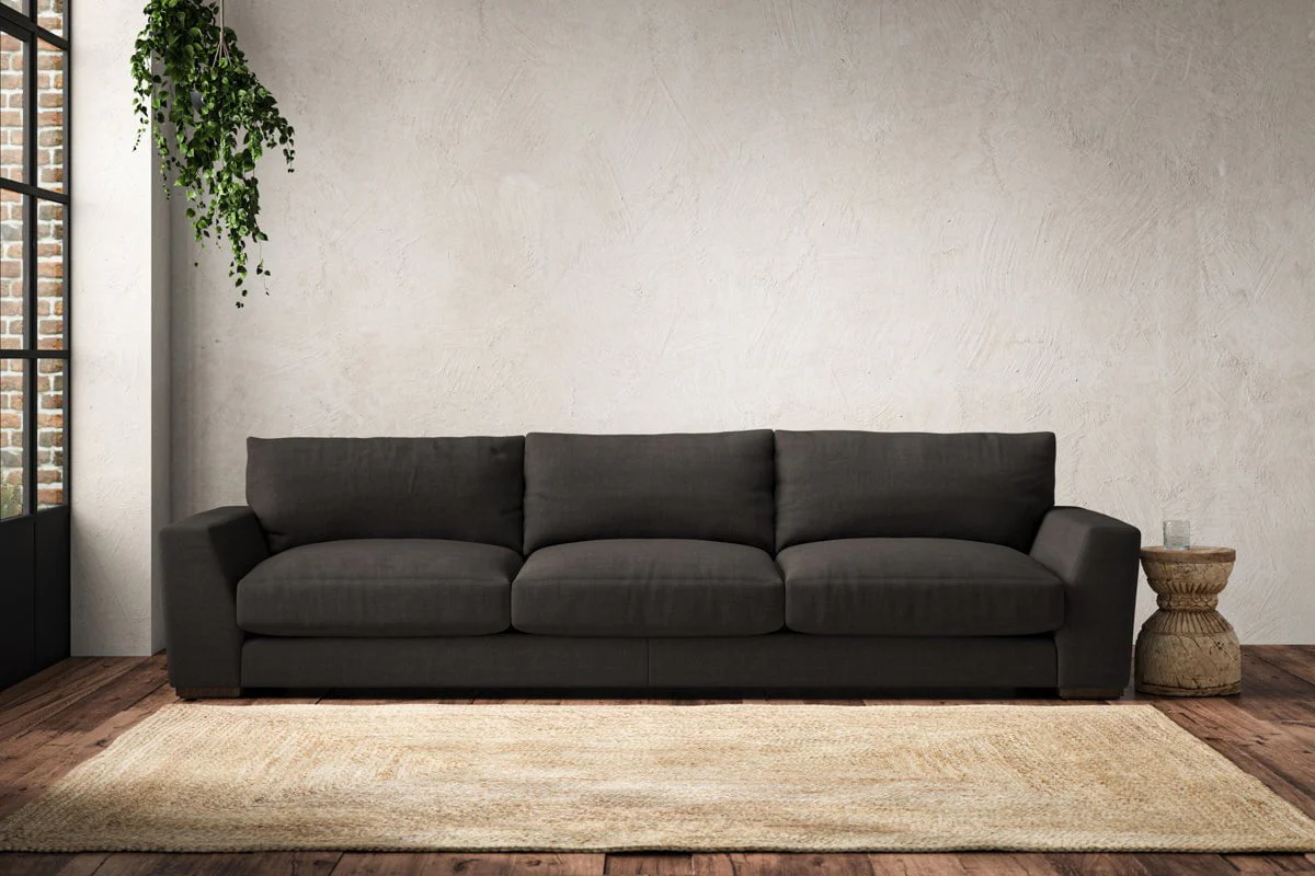 Guddu Super Grand Sofa - Brera Linen Espresso
