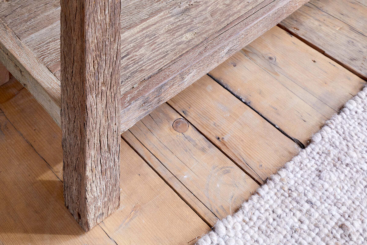 Ibo Reclaimed Wood 3 Drawer Console Table - Natural - Image 5