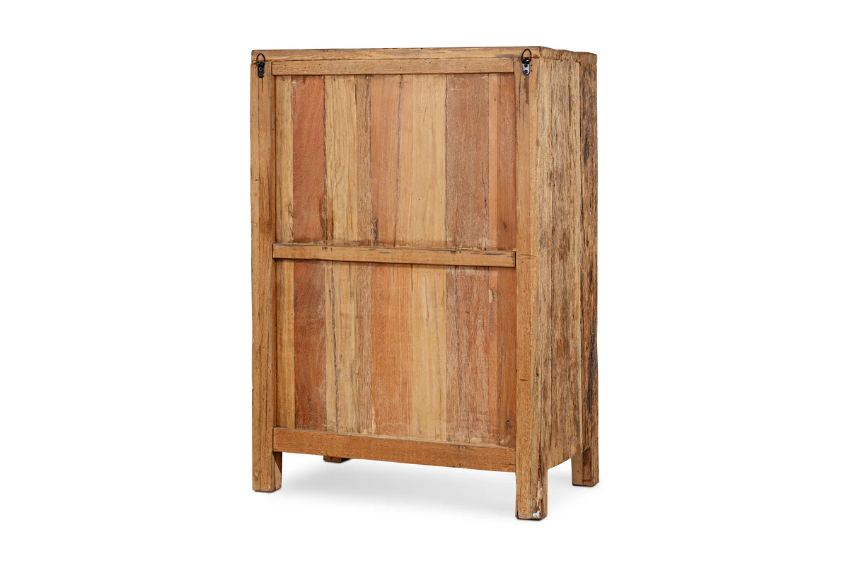 Ibo Reclaimed Wood Slatted Low Cabinet - Natural - Image 13