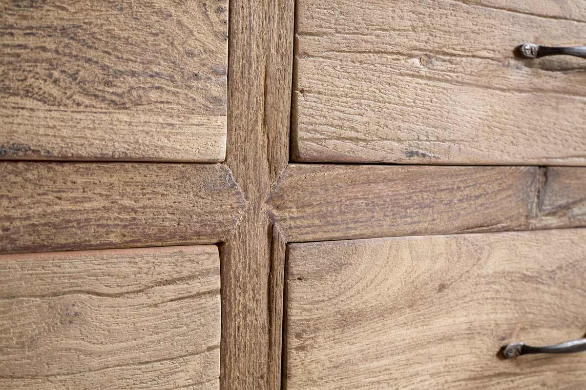 Iya Reclaimed Wood Chest of Drawers - Natural - Large - Image 5