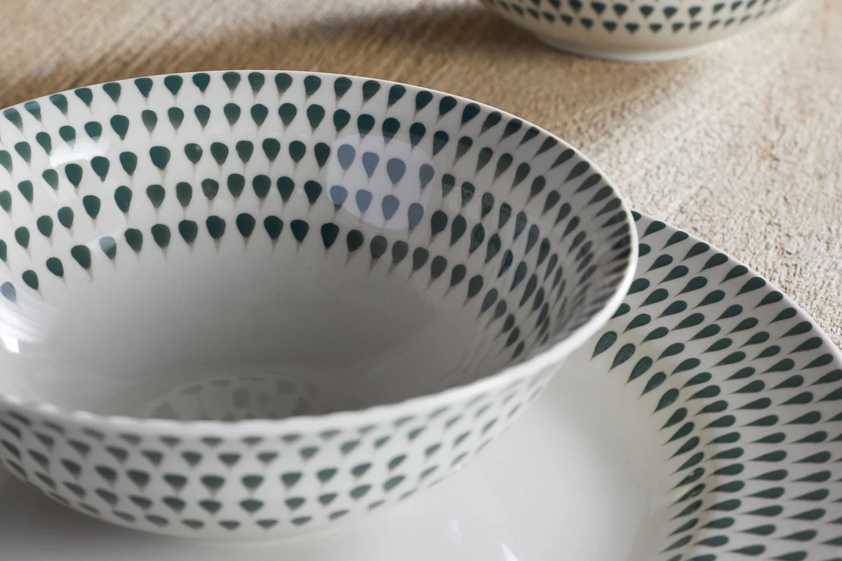 Juniper Drop Cereal Bowl - Cream & Juniper - Image 3