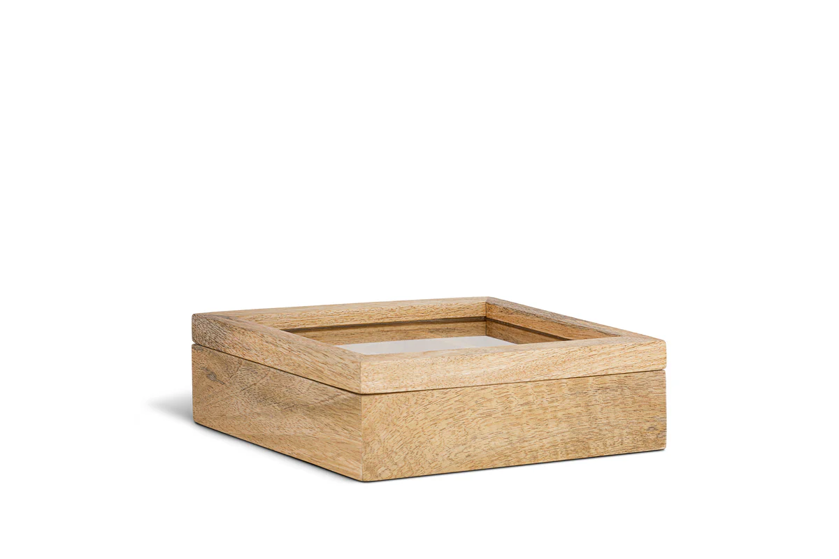 Kabani Mango Wood Jewellery Box - Natural - Image 6