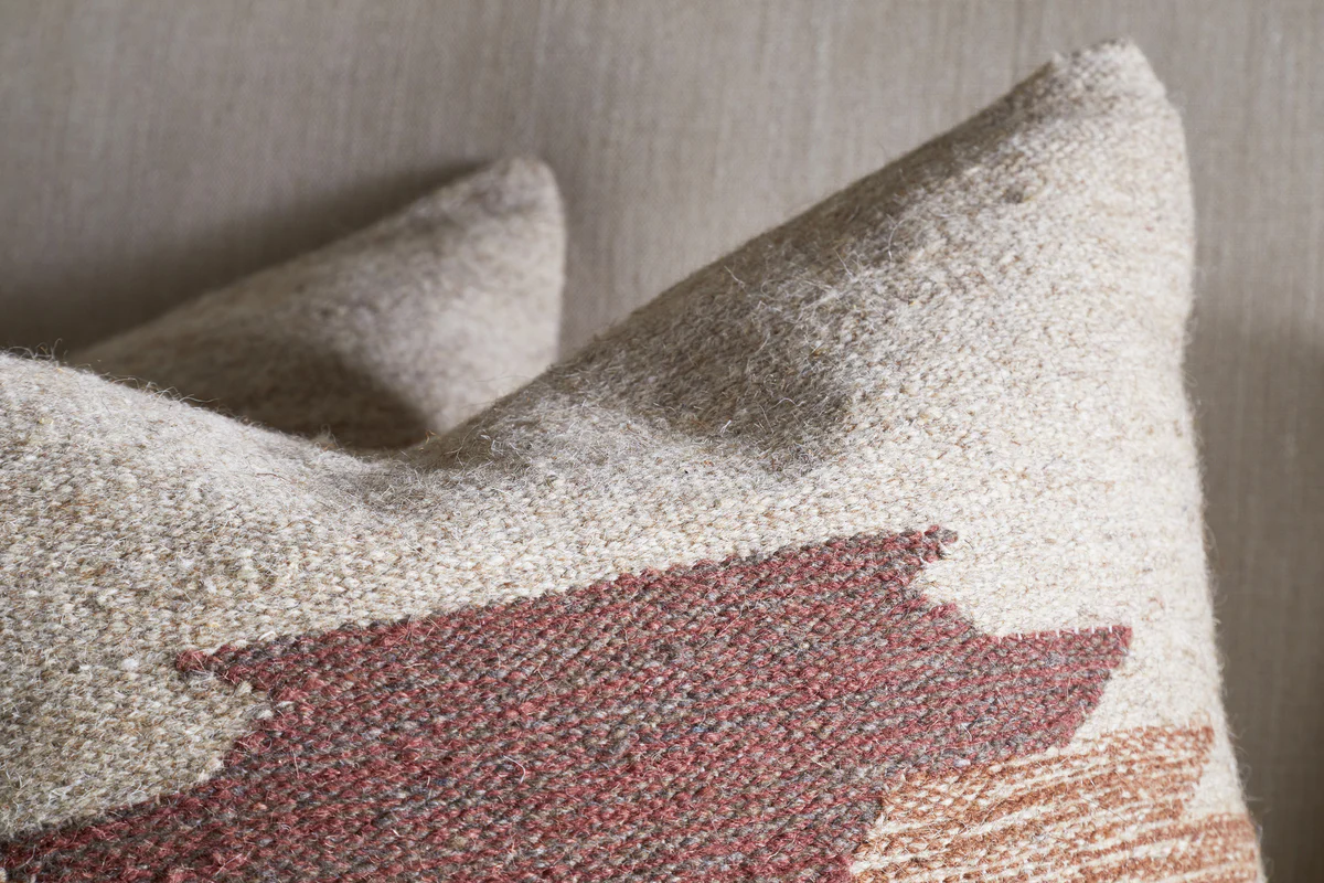 Kabir Wool Cushion Cover - Rust - Image 4