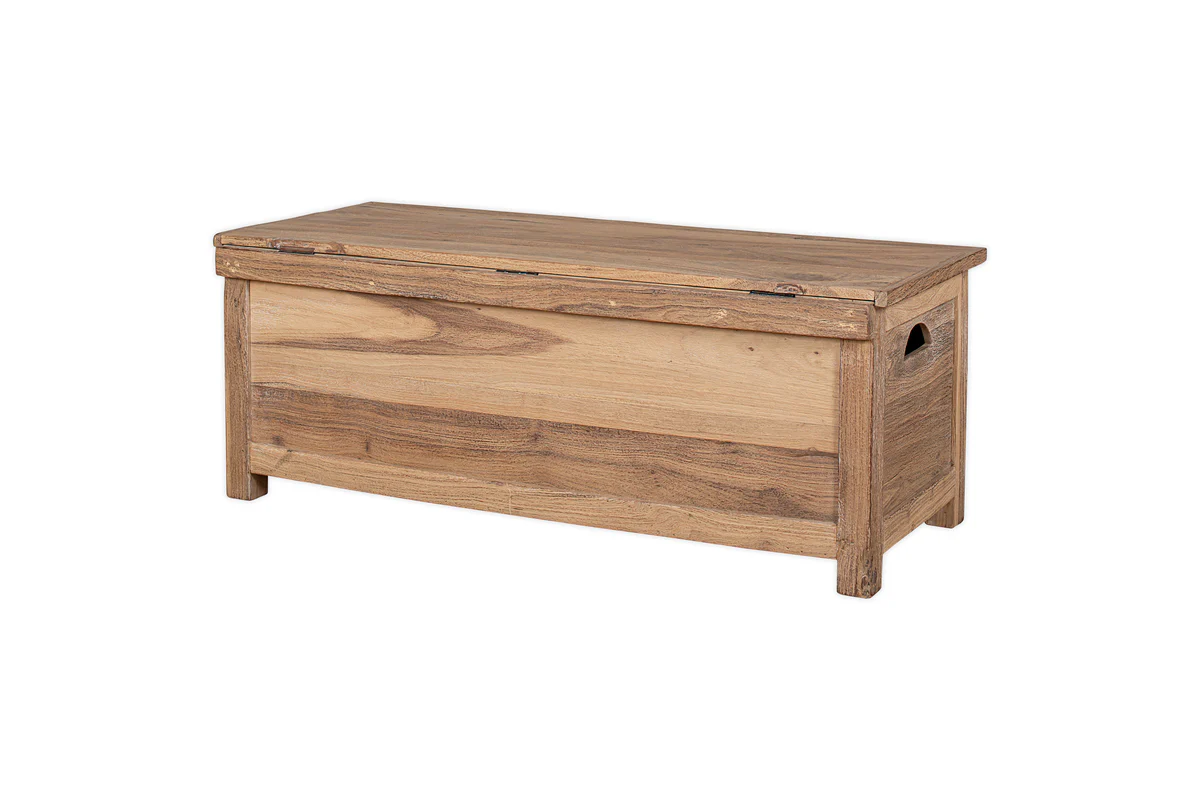 Karadi Reclaimed Wood Storage Bench - Natural - Image 12