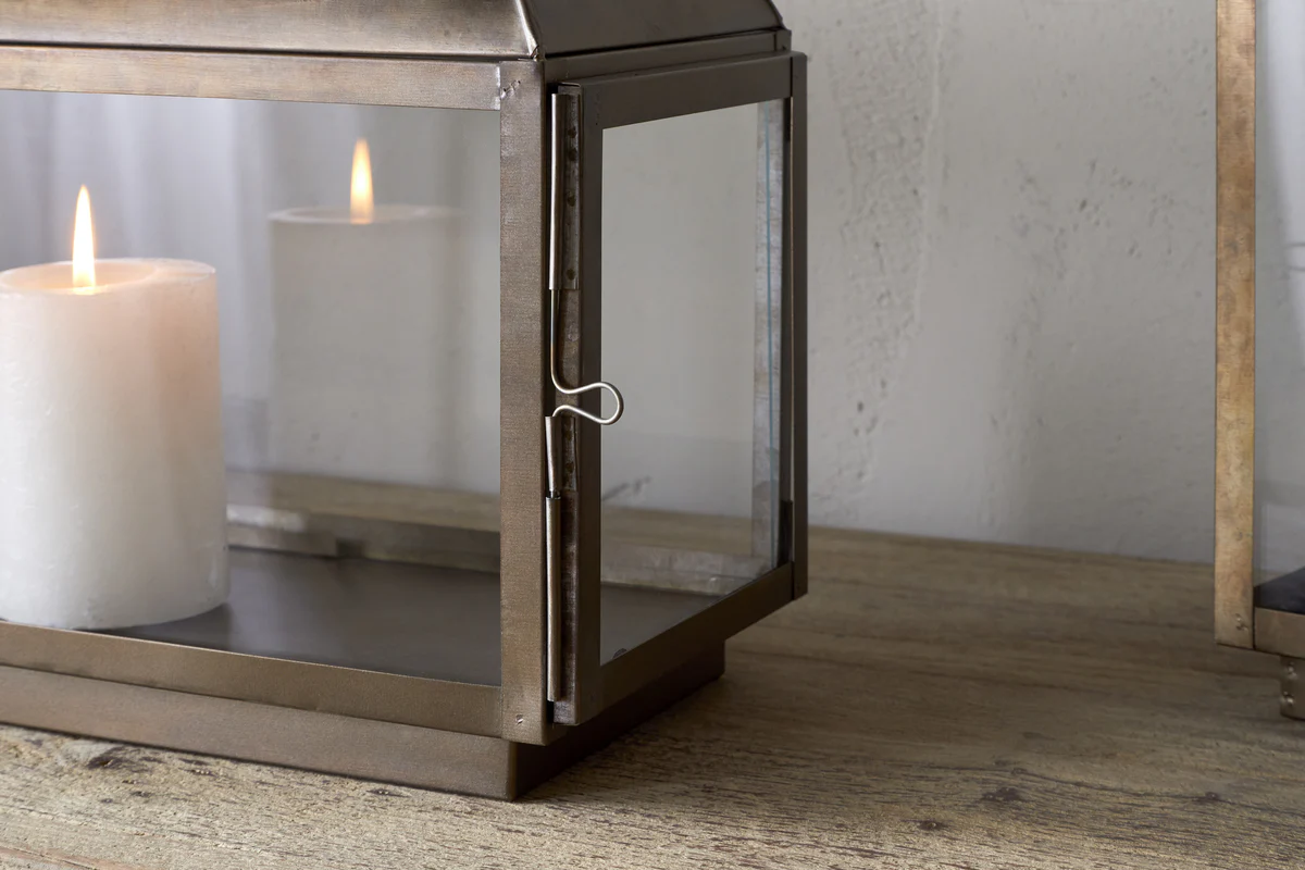 Kiwanda Tall Lantern - Antique Brass - Image 5