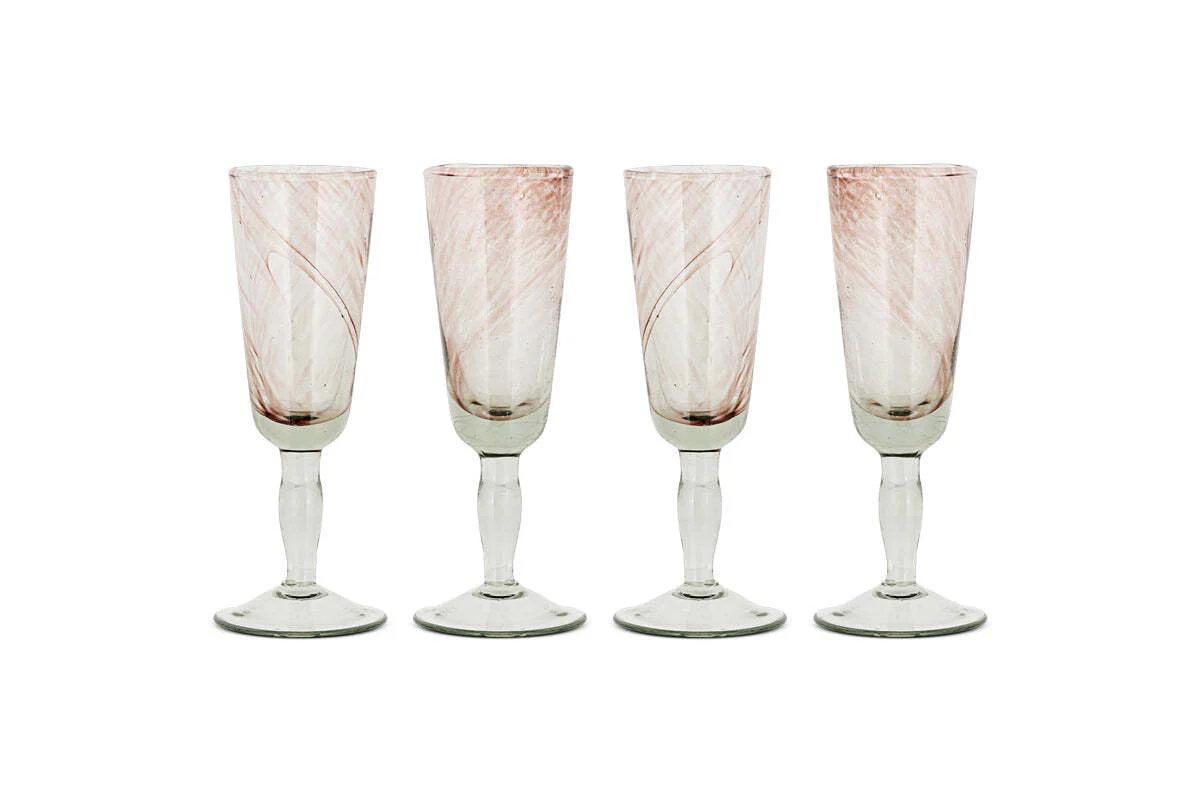Llanera Champagne Glass - Plum - (Set of 4) - Image 4