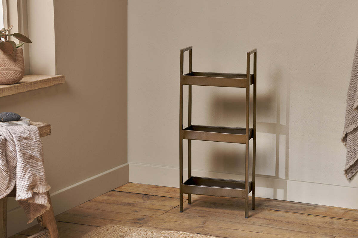Mahi Bathroom Storage Caddy - Antique Brass - Image 3