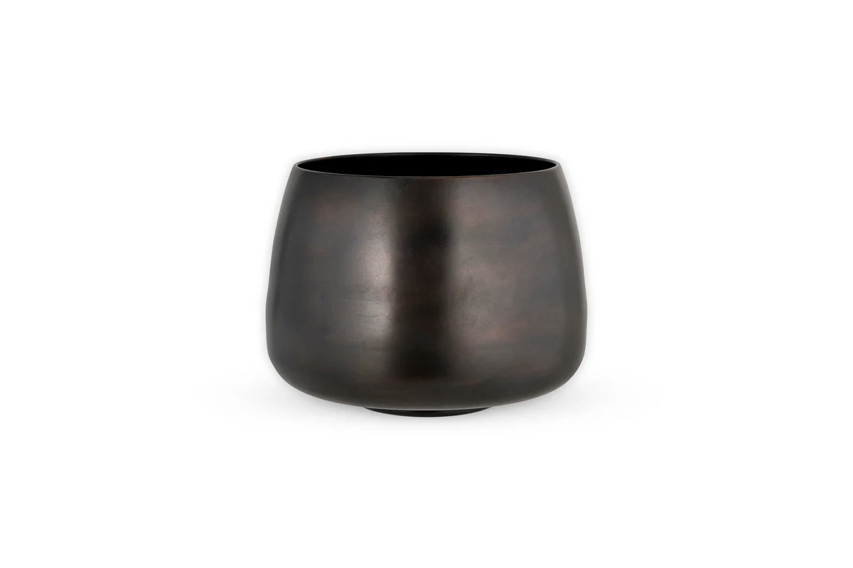 Maliki Plant Pot - Aged Bronze - Image 11