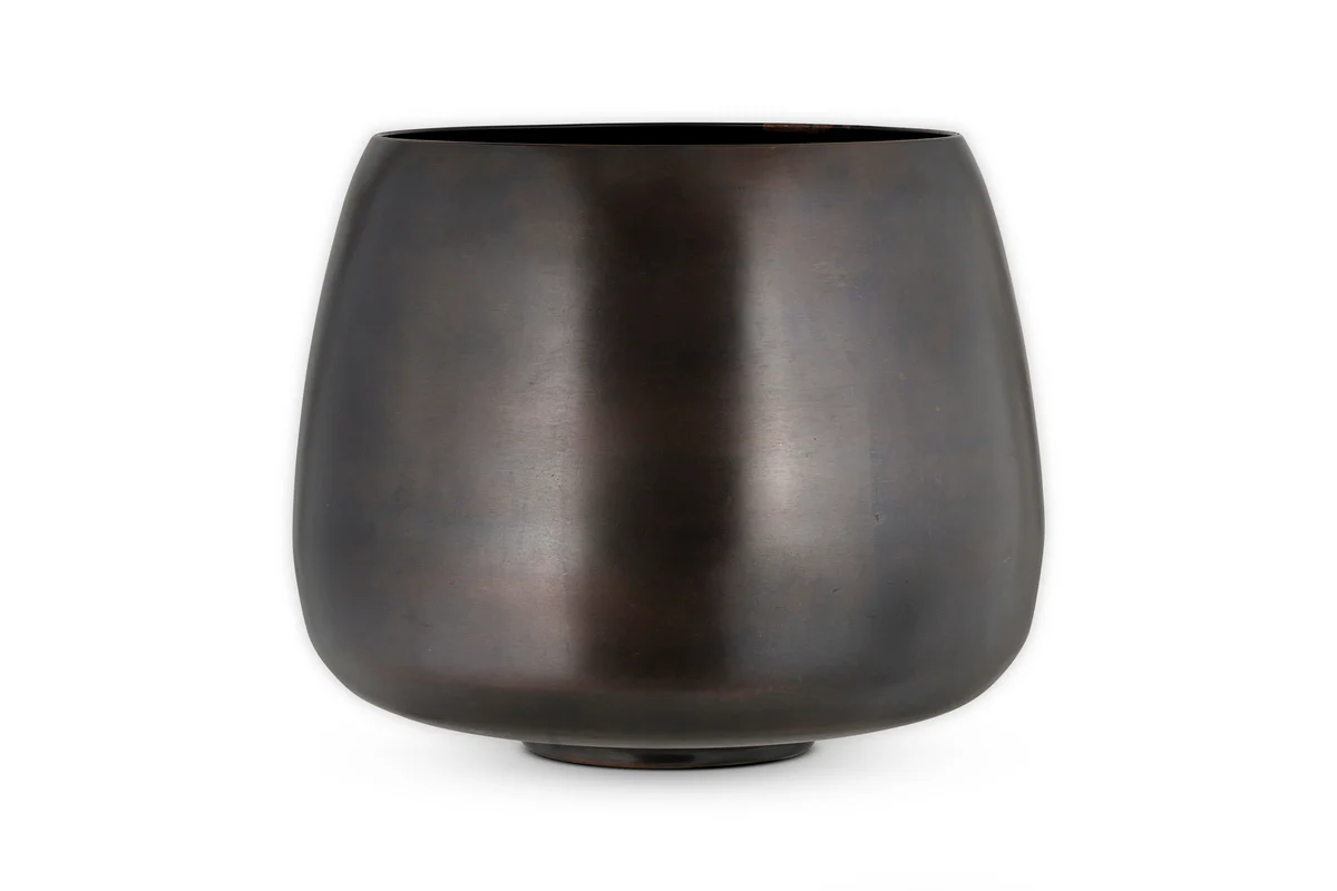 Maliki Plant Pot - Aged Bronze - Image 13