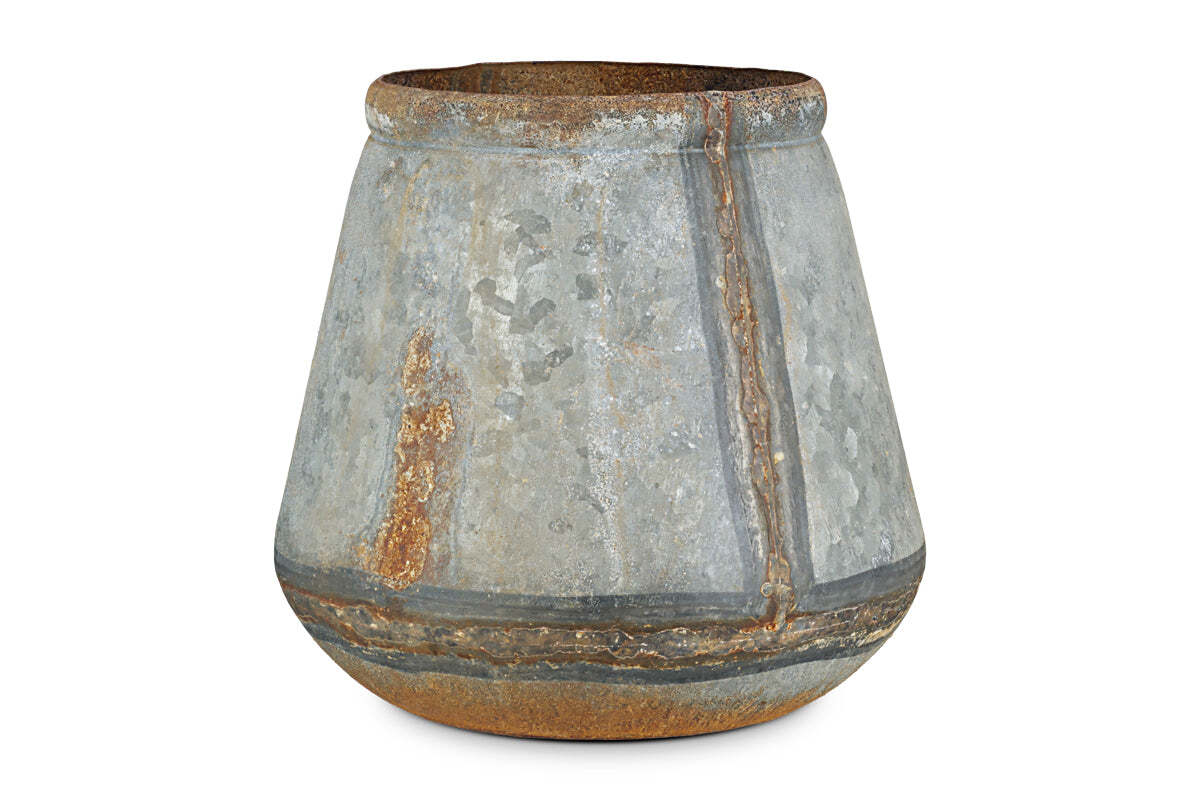 Mamba Outdoor Planter - Aged Zinc - Image 9