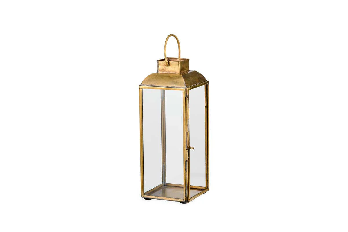Maro Brass Lantern - Tall - Image 6