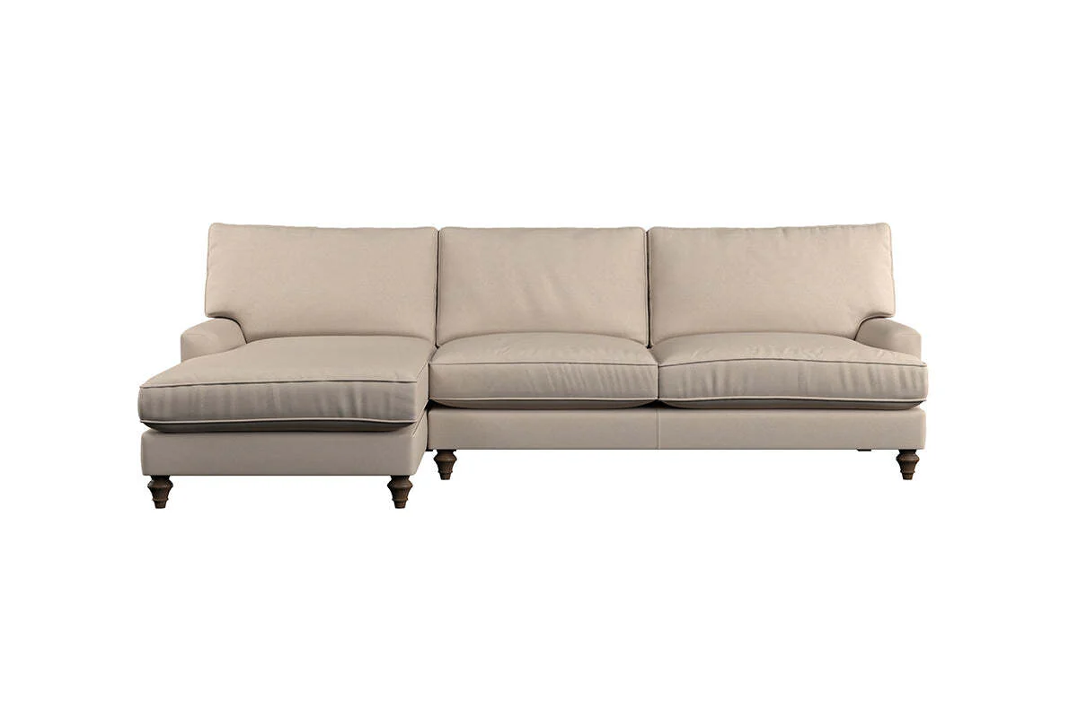 Marri Grand Left Hand Chaise Sofa - Recycled Cotton Navy - Image 3