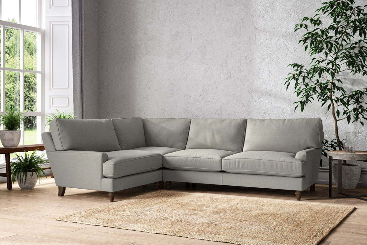 Marri Grand Left Hand Corner Sofa - Brera Linen Smoke - Image 2