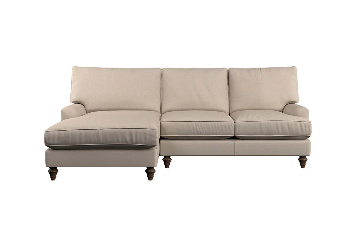 Marri Large Left Hand Chaise Sofa - Recycled Cotton Fatigue - Image 3