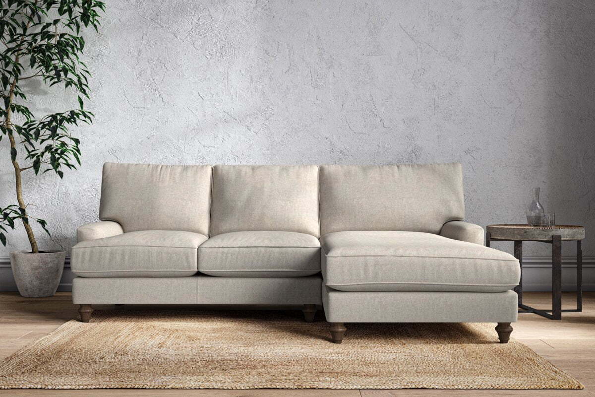 Marri Large Right Hand Chaise Sofa - Brera Linen Natural - Image 2