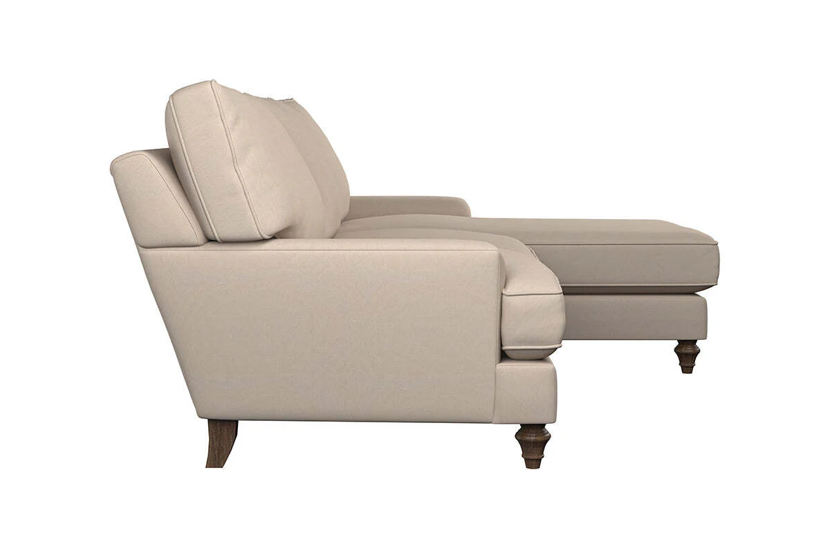 Marri Large Right Hand Chaise Sofa - Recycled Cotton Airforce - Image 4