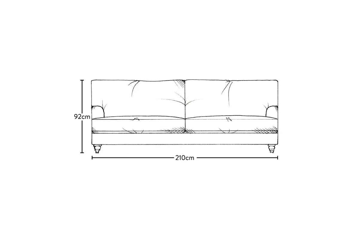 Marri Large Sofa - Recycled Cotton Airforce - Image 6