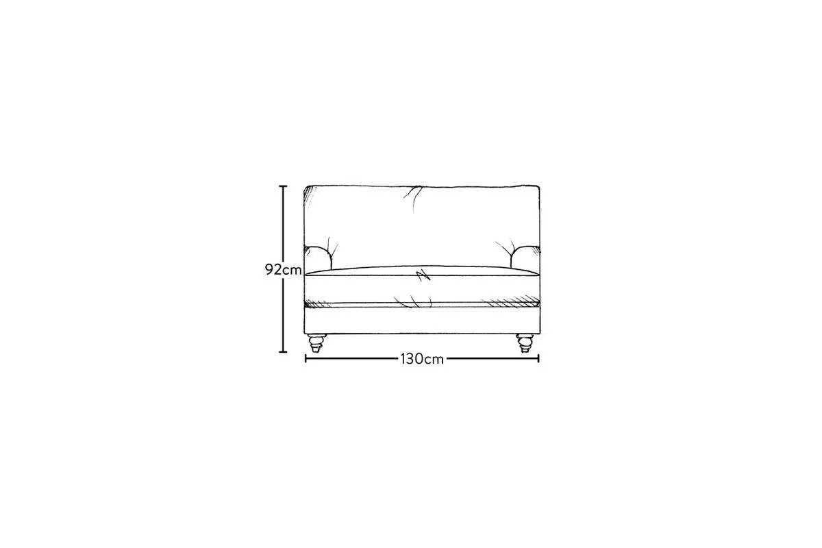 Marri Love Seat - Recycled Cotton Thunder - Image 6