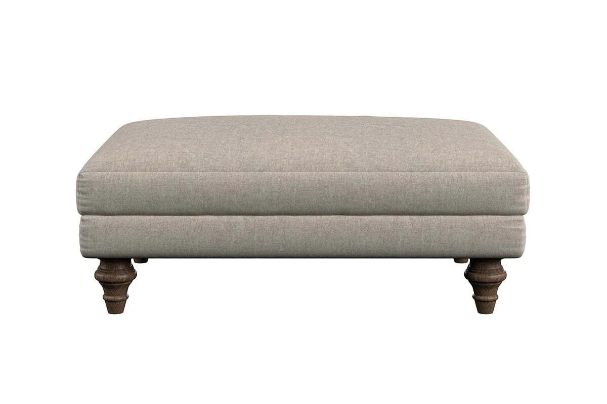 Marri Medium Footstool - Brera Linen Pebble - Image 3
