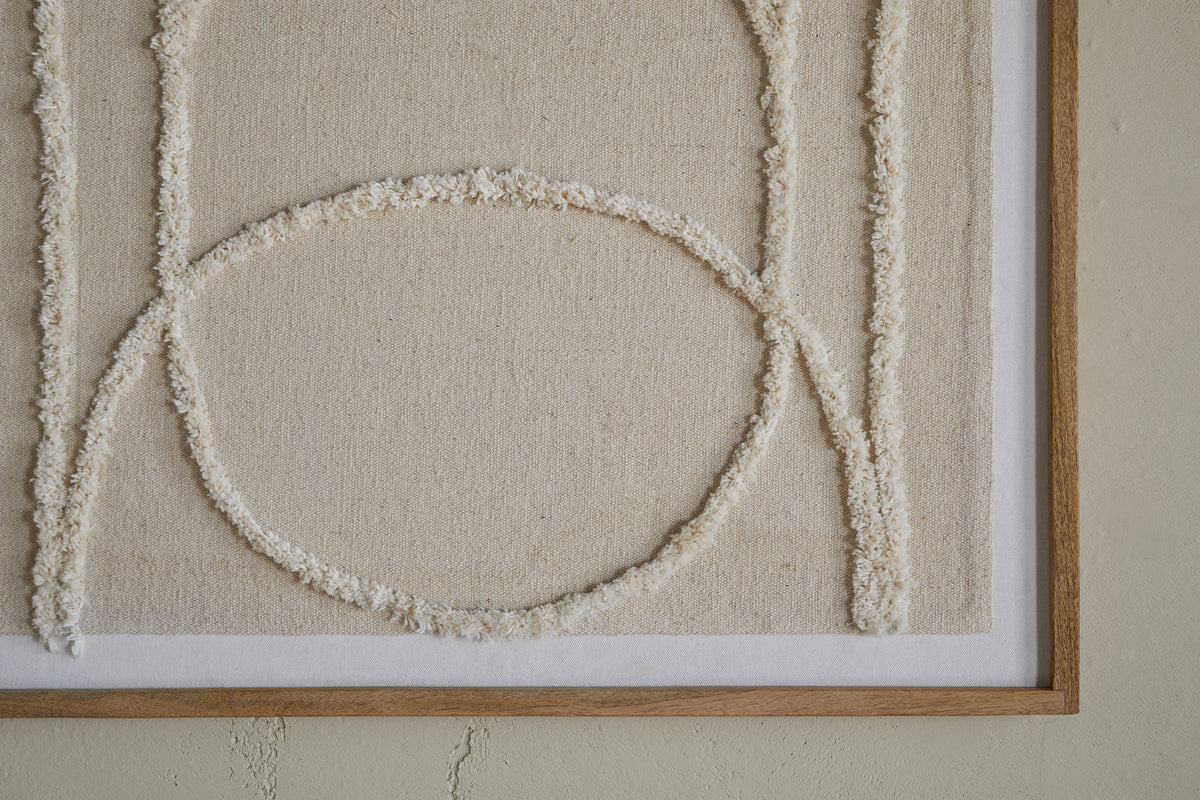 Mauri Frayed Wall Art - Neutral - Image 4