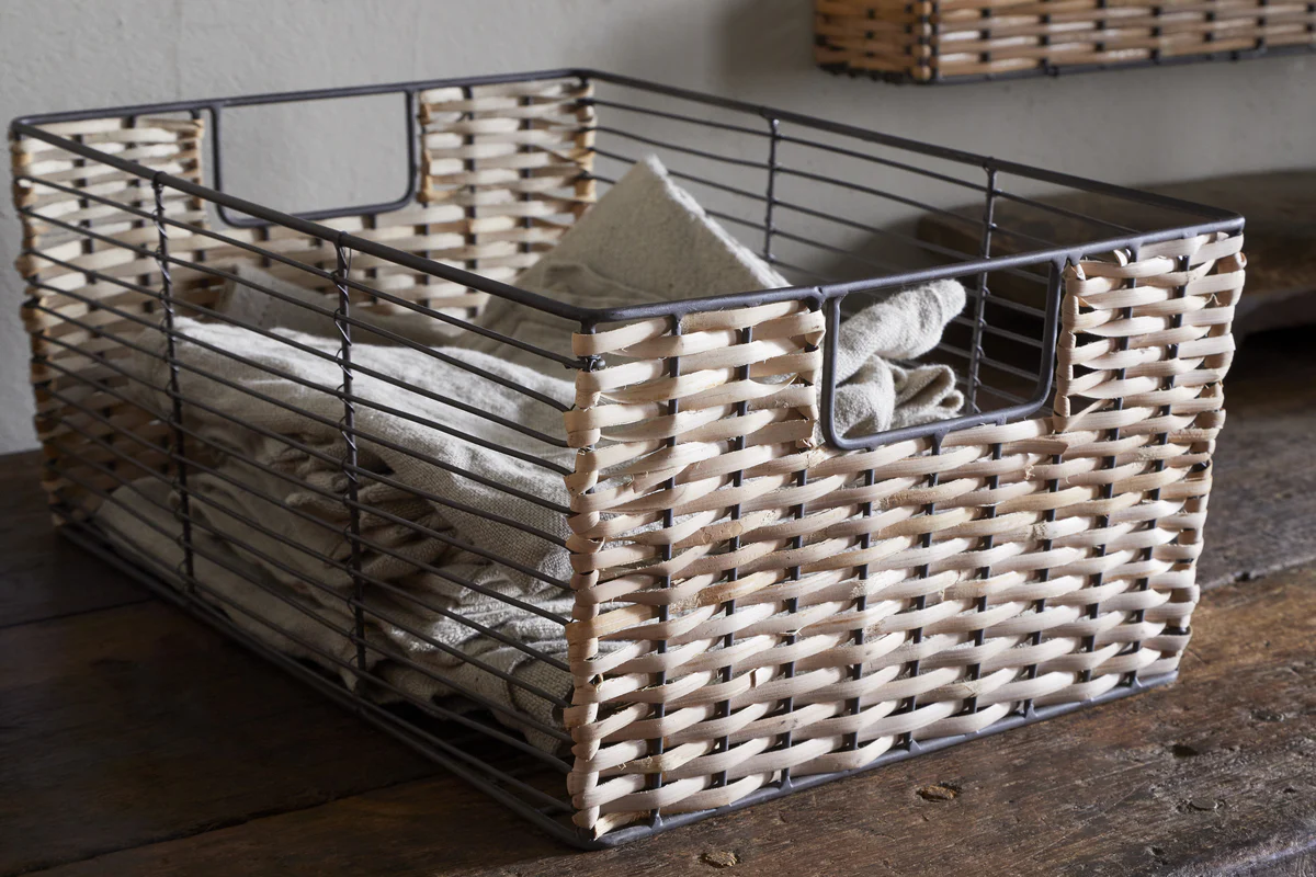 Montali Iron & Rattan Storage Baskets - Natural - Image 5