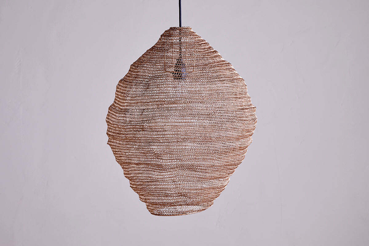 Mukuni Wire Lampshade - Brass - Large - Image 4