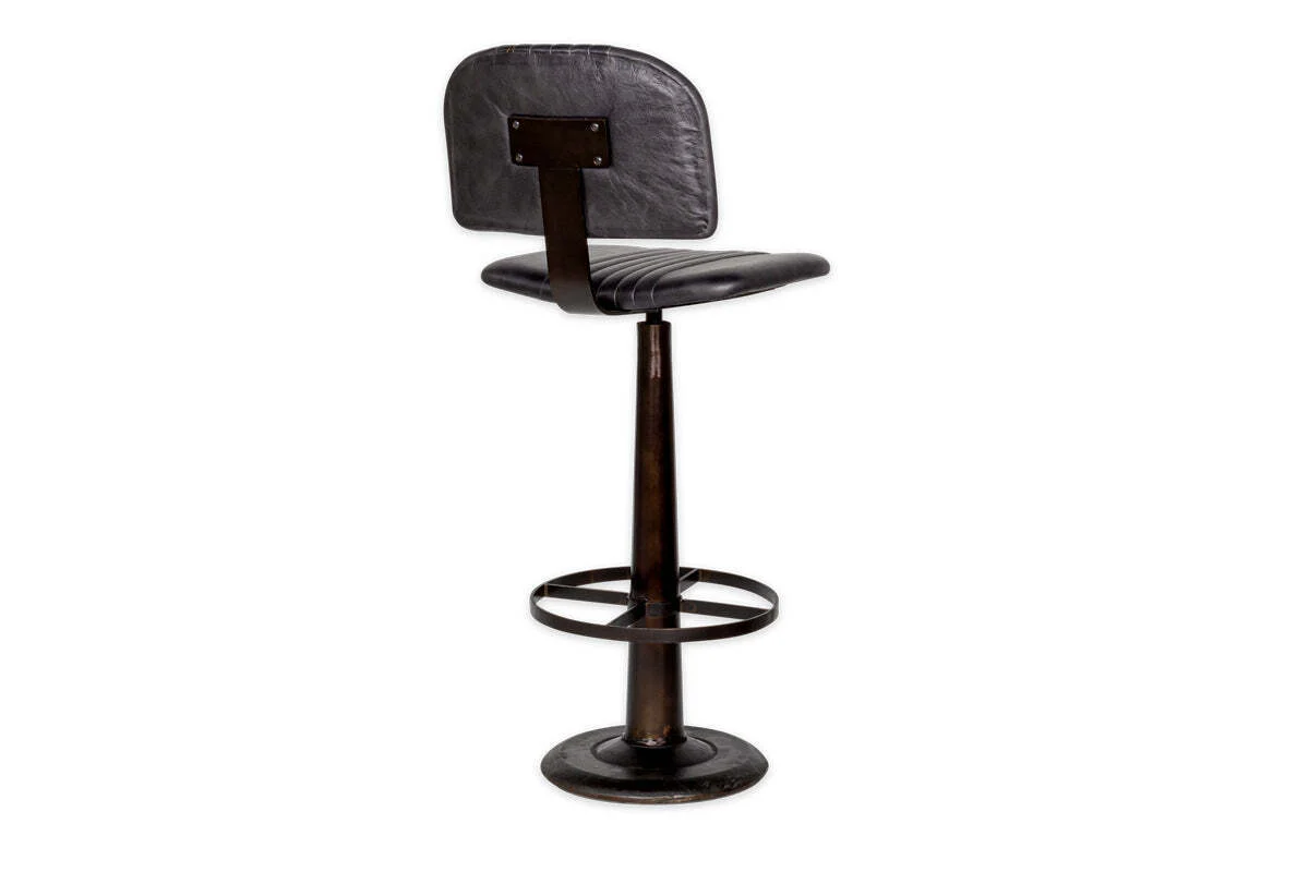 Narwana Bar Chair - Aged Black - Image 10