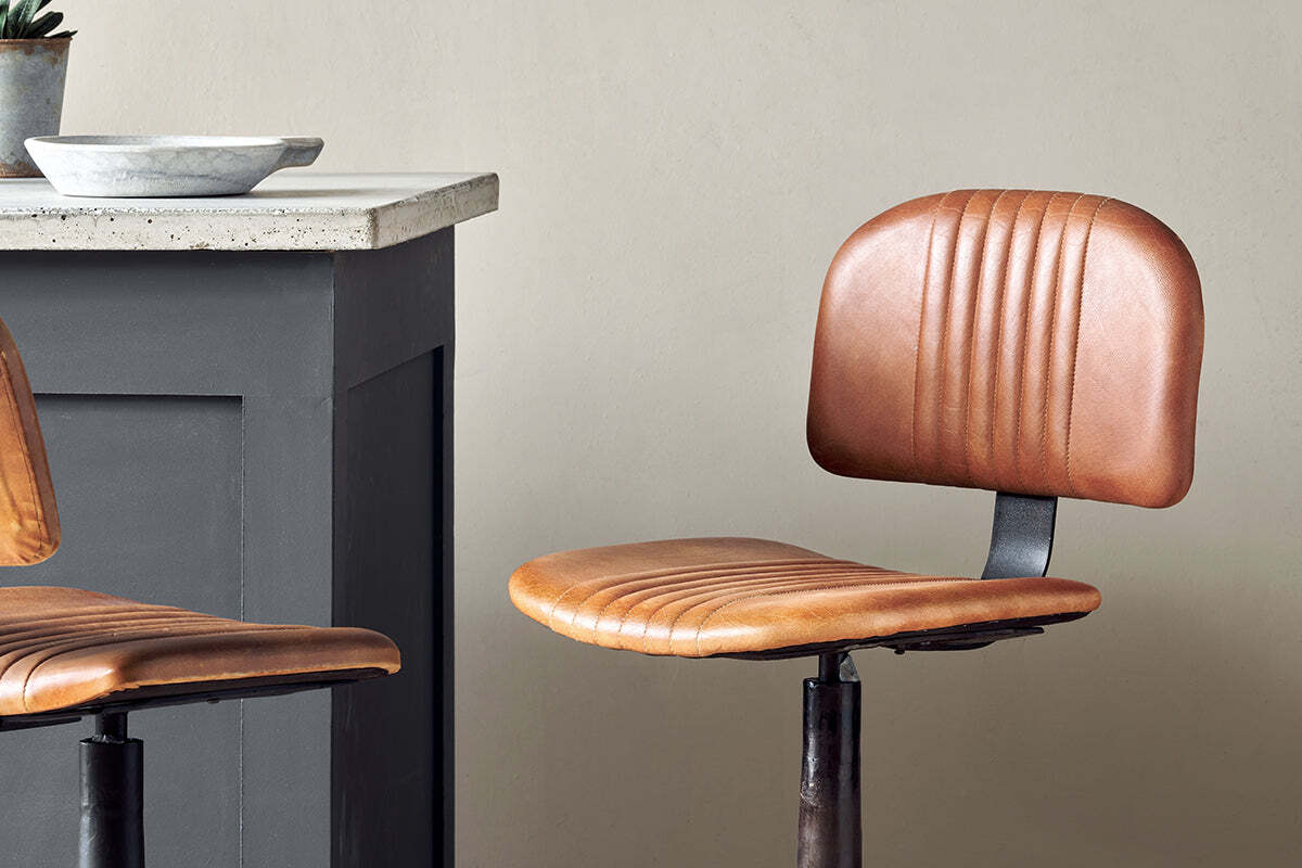 Narwana Bar Chair - Aged Tan - Image 4