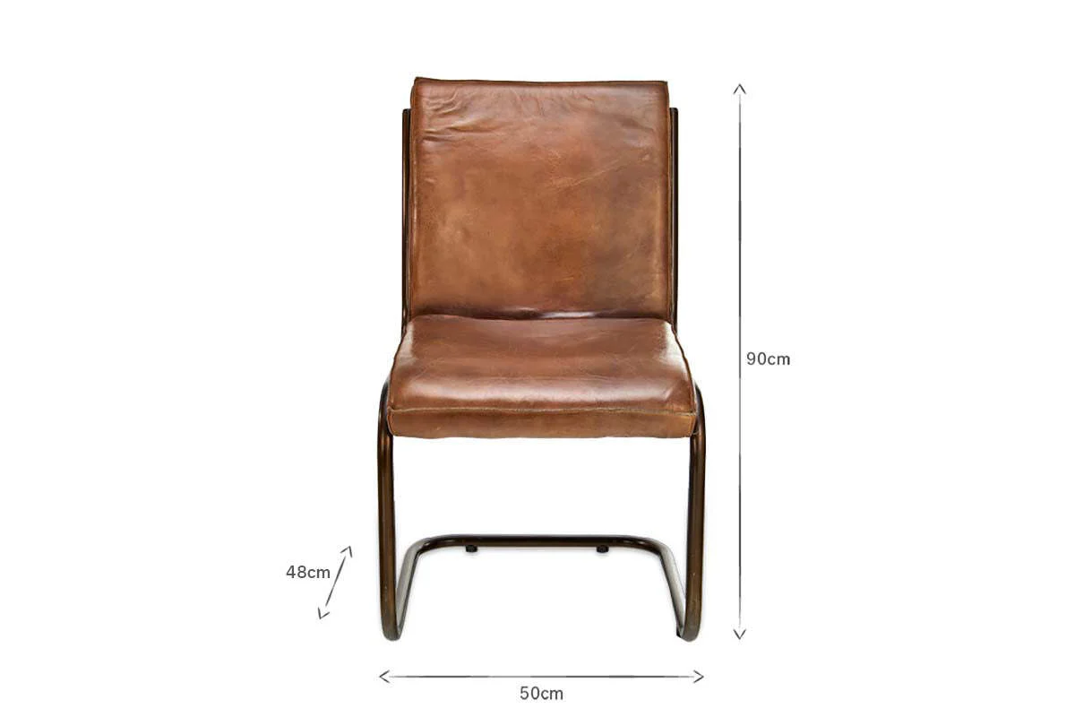 Narwana Leather Desk Chair - Aged Tan - Image 8