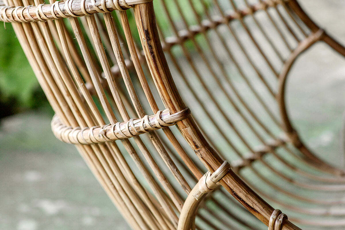 Nesari Rattan Hanging Chair - Natural - Image 5