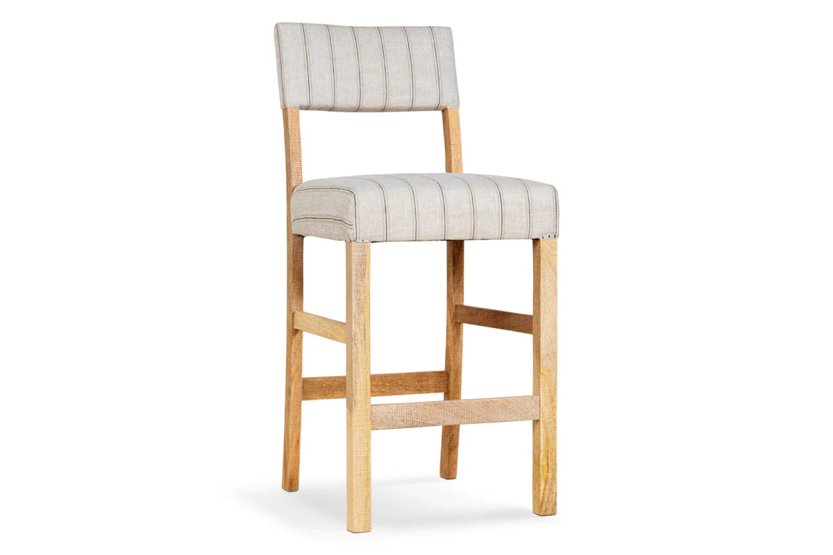 Nidhi Linen Upholstered Counter Chair - Natural - Image 10