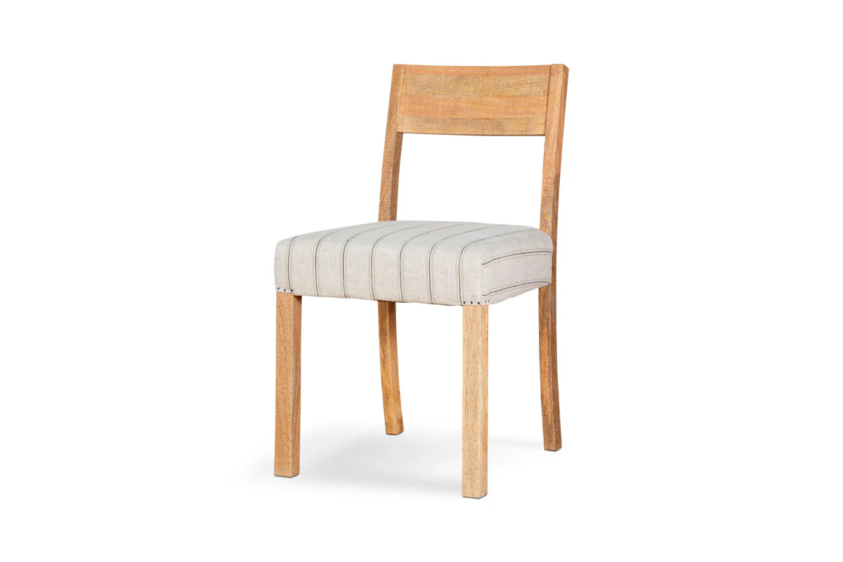 Nidhi Linen Upholstered Dining Chair - Natural - Image 9