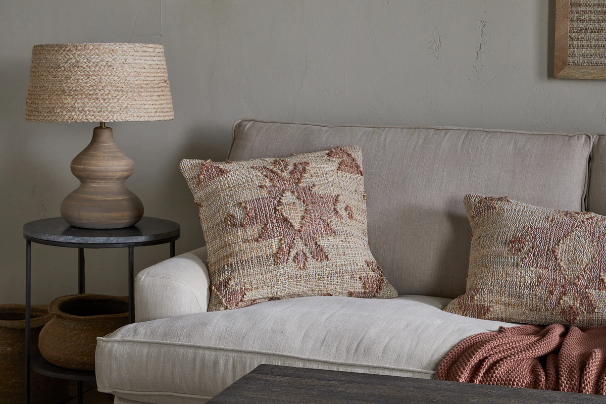 Nila Gul Cushion Cover - Rust - Image 2