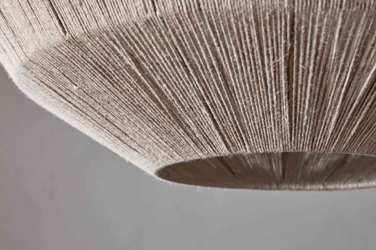 Nilaveli Woven Jute Sphere Pendant - Natural - Image 6