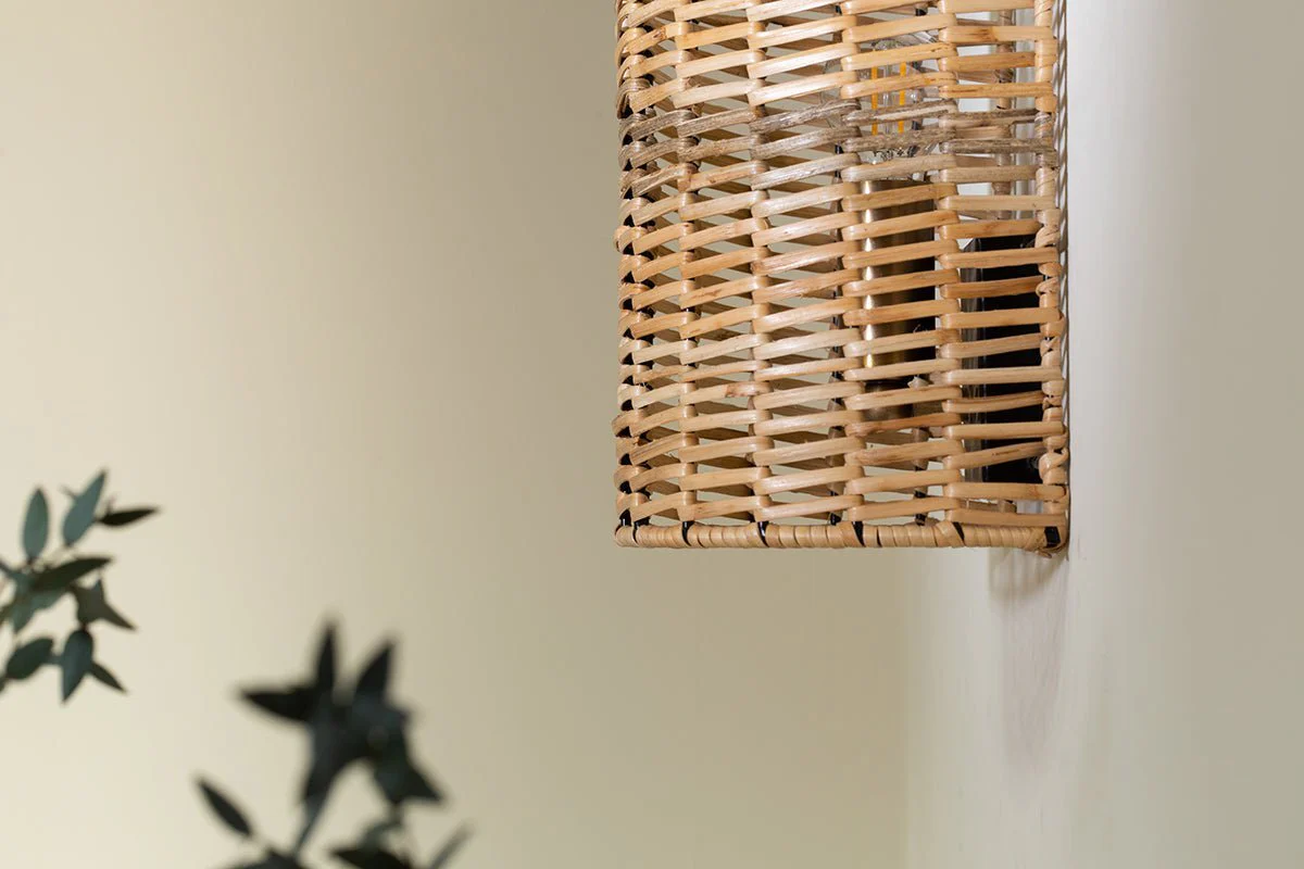 Noko Rattan Wall Lamp - Small - Image 3