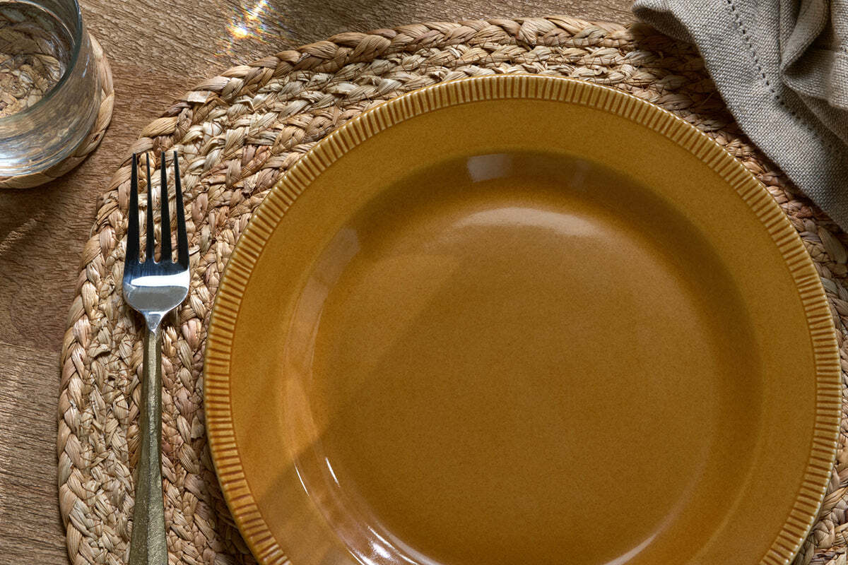 Nuwara Dinner Plate - Mustard - Image 3