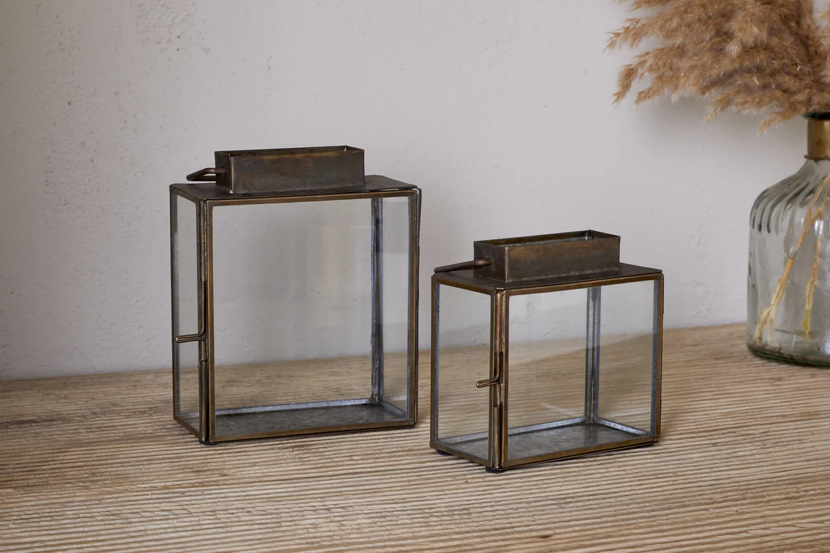 Obi Mini Table Lantern - Antique Brass - Image 3