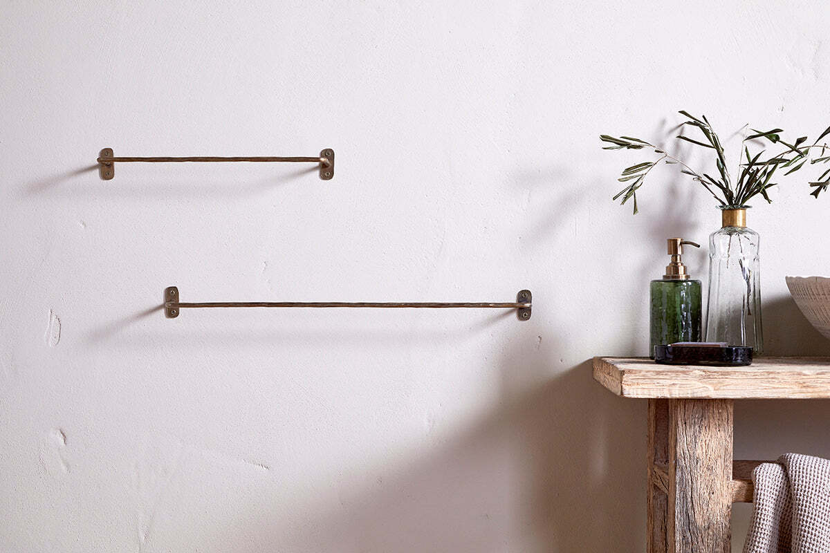 Olani Bathroom Hanging Rail - Antique Brass - Image 2