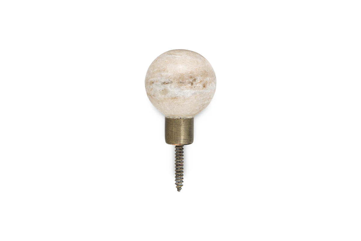 Paladi Marble & Iron Round Hook - Grey - Image 6