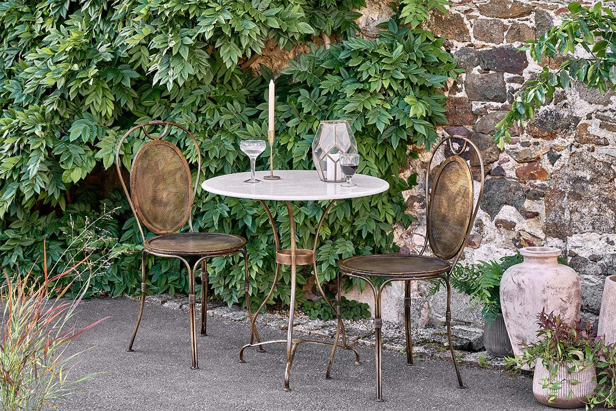 Parwaha Iron Bistro Chair - Image 5