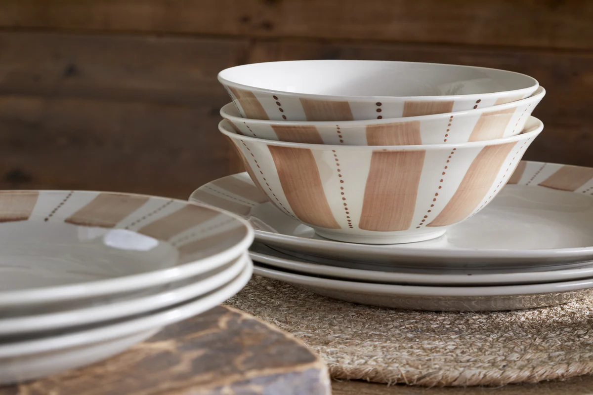 Patthar Dinnerware Set - Cream & Clay - (Set of 12) - Image 3