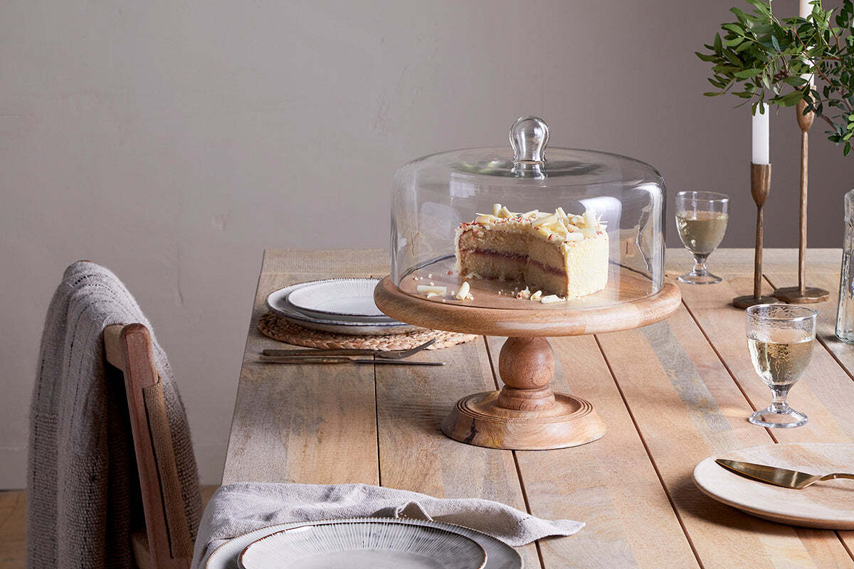 Recycled Glass Dome Cake Stand - Image 6