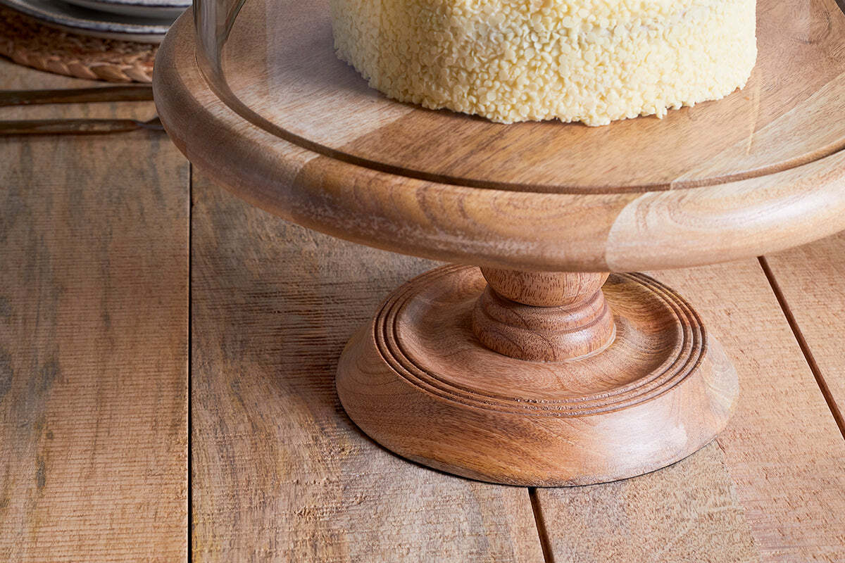 Recycled Glass Dome Cake Stand - Image 7