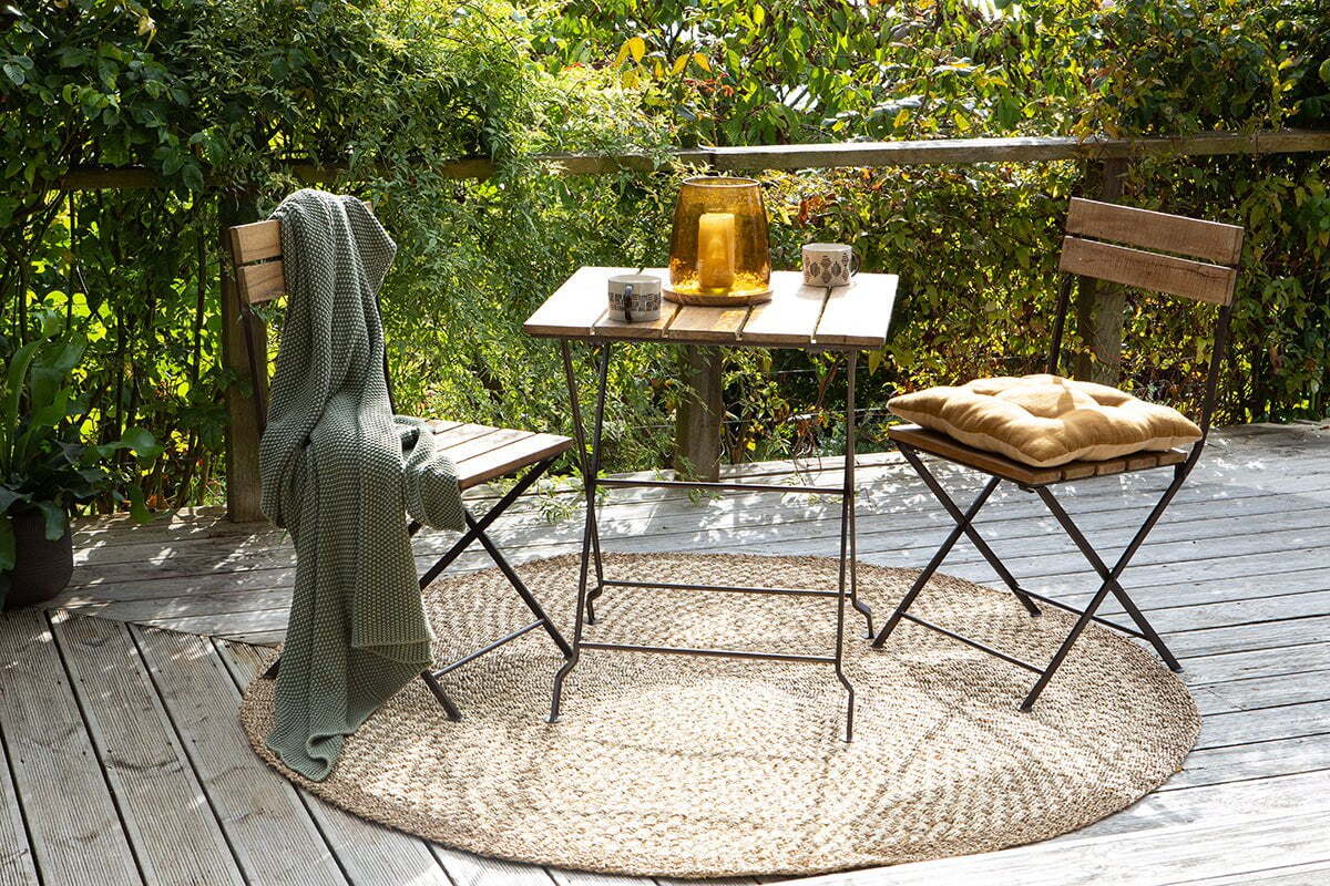 Rishikesh Reclaimed Wood & Iron Folding Chairs - (Set of 2) - Image 8