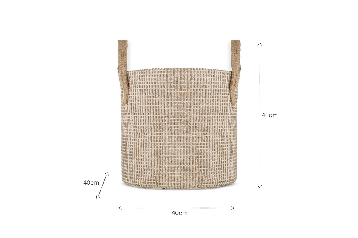 Rohia Basket - Natural & Cream - Image 3